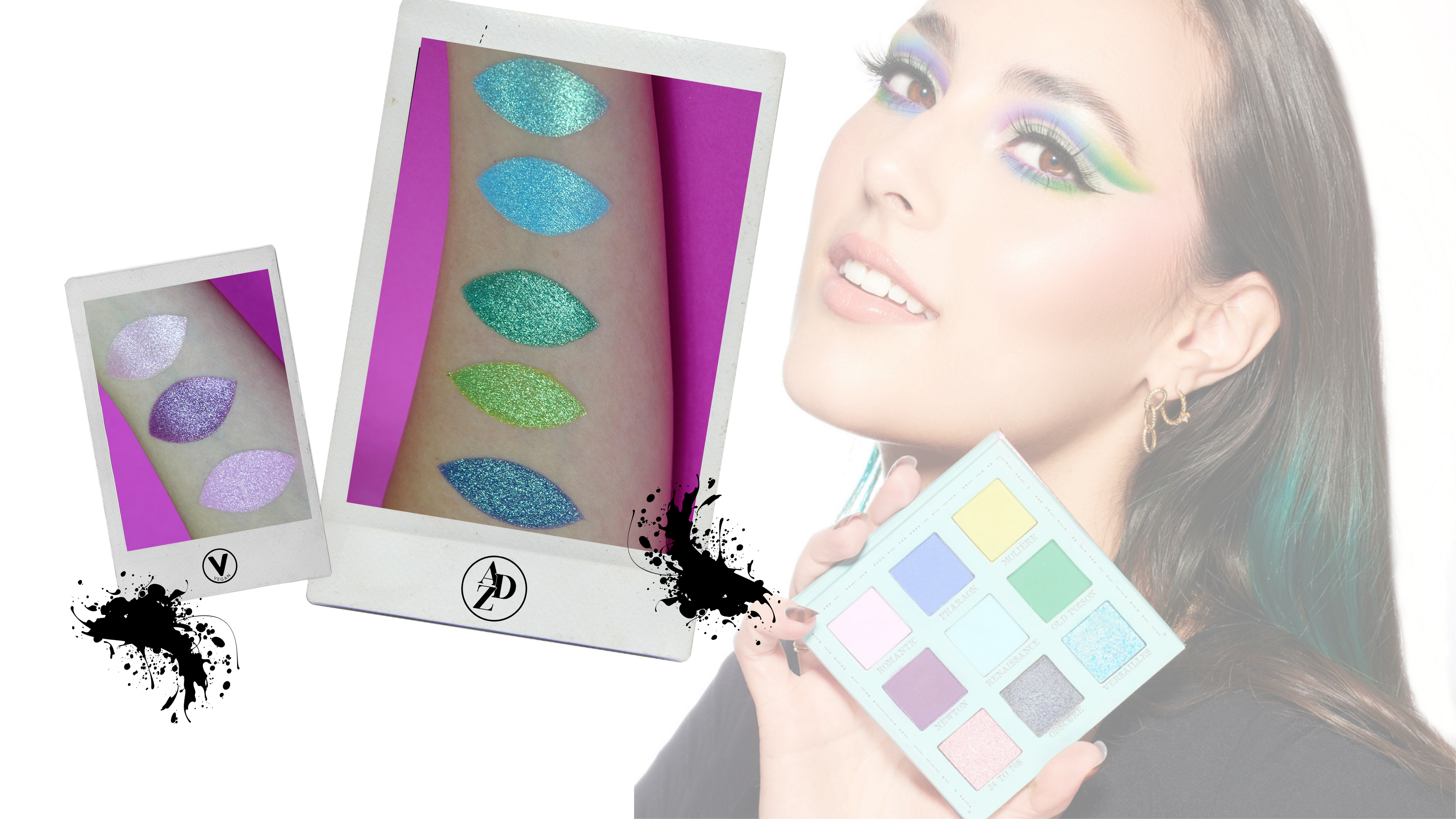 Découvrez les fards duochromes (duochrome eyeshadow) de la marque Adezzo Beauty. Palette fard duochrome